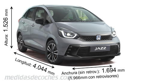 Honda Jazz cotas en mm