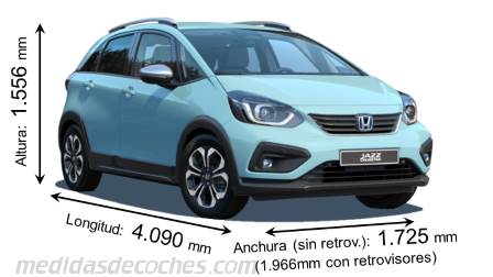 Medidas de Honda Jazz Crosstar