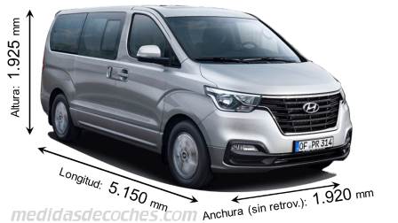 Medidas Hyundai H-1 Travel 2019