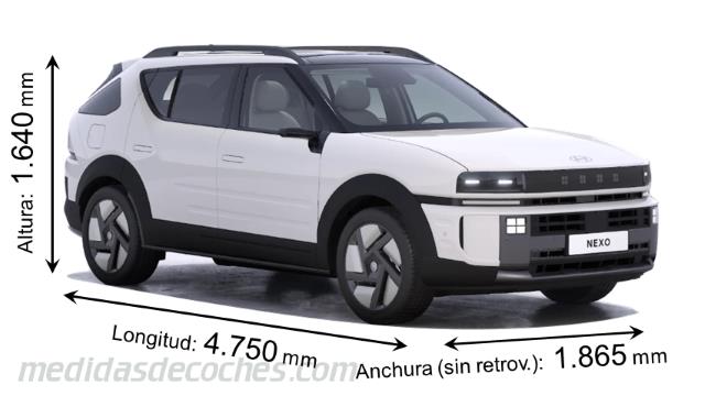 Dimensiones Hyundai Nexo