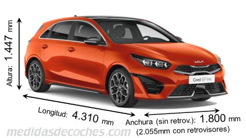 Medidas Kia Ceed, maletero, dimensiones y electrificación