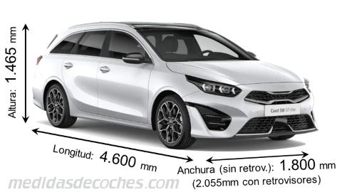 Kia Ceed Tourer largo x ancho x alto