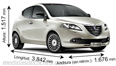 Medidas Lancia Ypsilon 2012