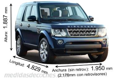 Medidas Land-Rover Discovery 2013