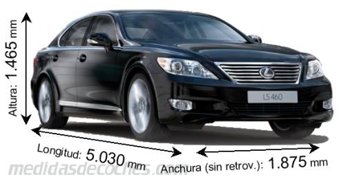 Medidas Lexus LS 2010