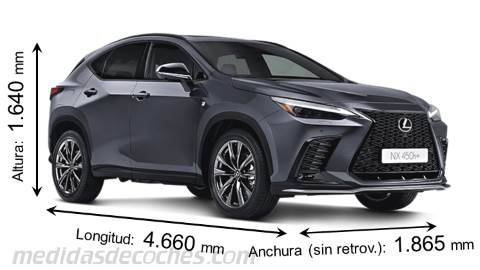 Lexus NX dimensiones