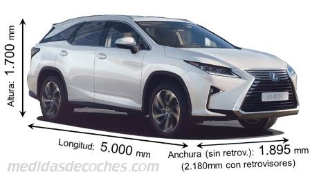 Medidas Lexus RX L 2018