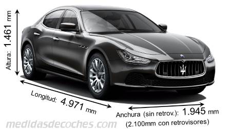 Medidas Maserati Ghibli 2013