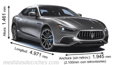 Medidas Maserati Ghibli 2021