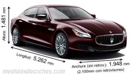 Medidas Maserati Quattroporte 2013