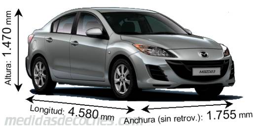 Medidas Mazda 3 SportSedan 2012
