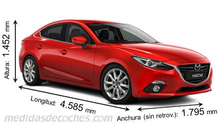 Medidas Mazda 3 SportSedan 2014