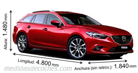 Medidas Mazda 6 Wagon 2013