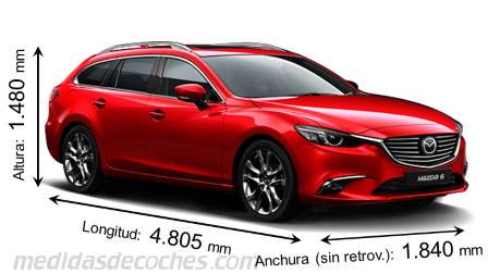 Medidas Mazda 6 Wagon 2017