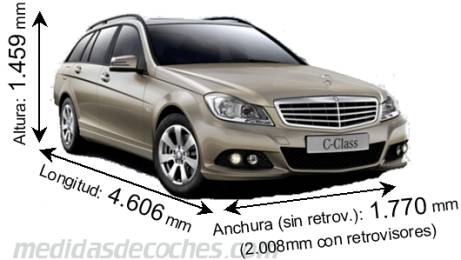 Medidas Mercedes-Benz Clase C Estate 2009