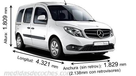 Medidas Mercedes-Benz Citan Tourer 2013