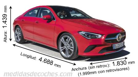 Medidas Mercedes-Benz CLA Coupé 2019