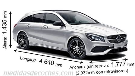 Medidas Mercedes-Benz CLA Shooting Brake 2016