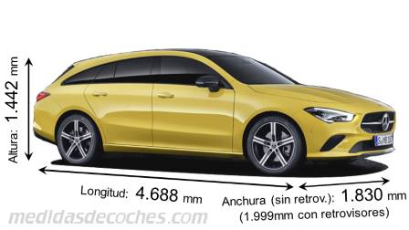 Medidas Mercedes-Benz CLA Shooting Brake 2019