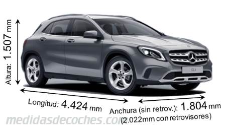 Medidas Mercedes-Benz GLA 2017