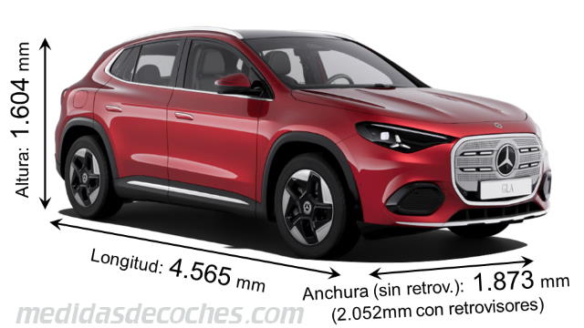 Dimensiones Mercedes-Benz GLA
