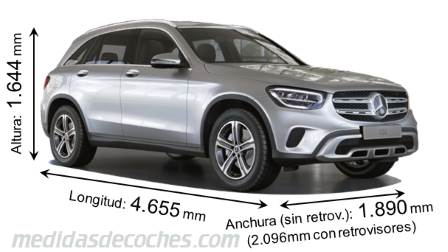 Medidas Mercedes-Benz GLC SUV 2019