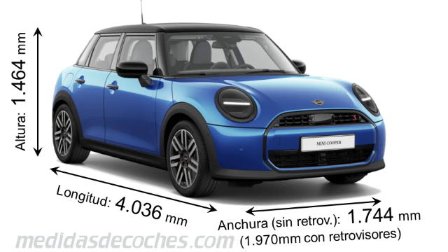 MINI Cooper 5 puertas tamaño