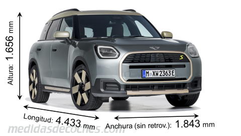 MINI Countryman largo x ancho x alto