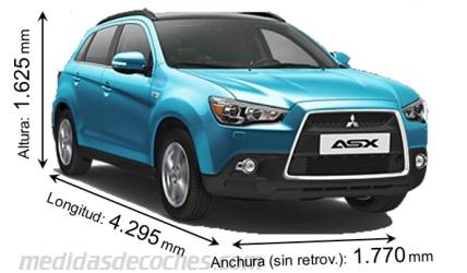 Medidas Mitsubishi ASX 2010