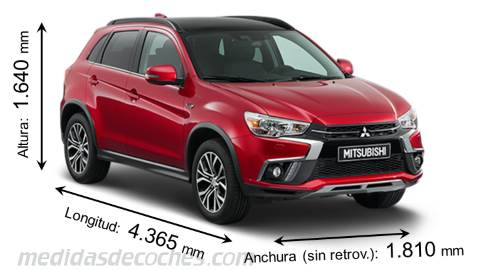 Medidas Mitsubishi ASX 2018