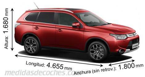 Medidas Mitsubishi Outlander 2014