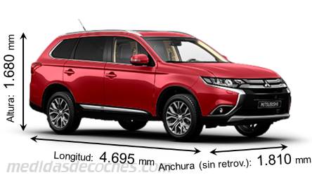 Medidas Mitsubishi Outlander 2016
