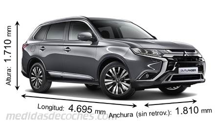 Medidas Mitsubishi Outlander 2019