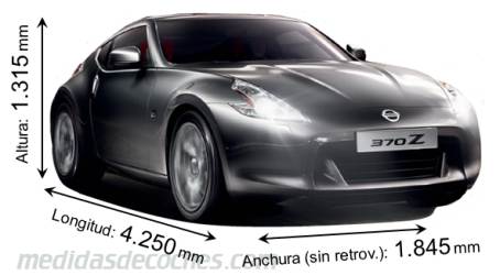 Medidas Nissan 370Z 2011