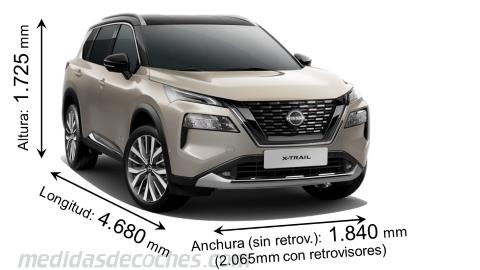 Nissan X-Trail cotas en mm