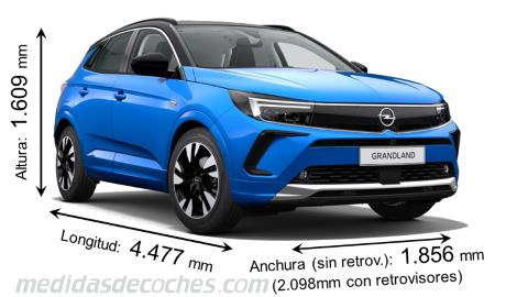 Medidas Opel Grandland 2022