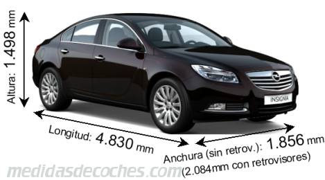 Medidas Opel Insignia 2008