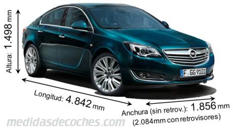 Medidas Opel Insignia 2013