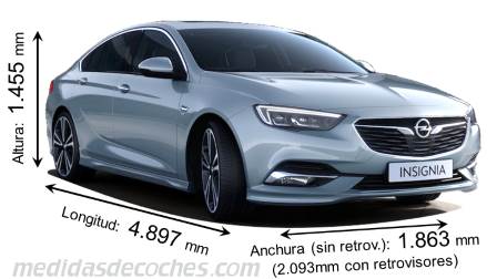 Medidas Opel Insignia Grand Sport 2017