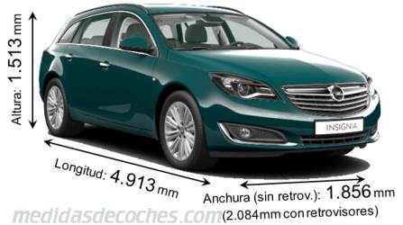 Medidas Opel Insignia Sports Tourer 2013