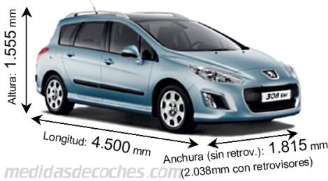 Medidas Peugeot 308 SW 2011