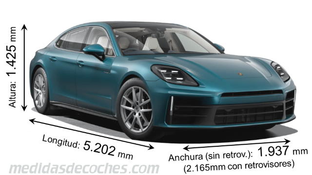 Porsche Panamera Executive cotas en mm