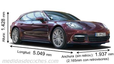 Medidas Porsche Panamera Sport Turismo 2018