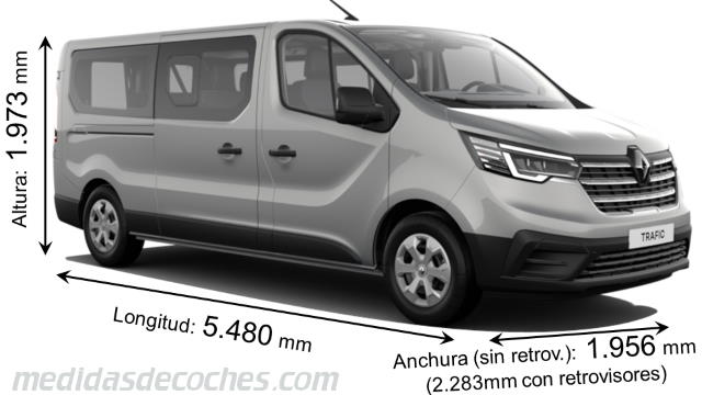 Renault Grand Trafic Combi cotas en mm