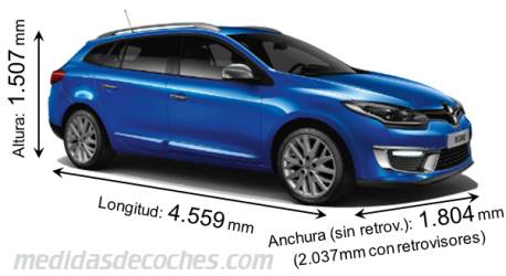 Medidas Renault Mégane Sport Tourer 2014