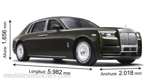 Rolls-Royce Phantom Extended dimensiones