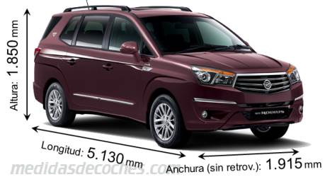 Medidas SsangYong Rodius 2013