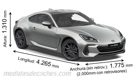 Subaru BRZ cotas en mm