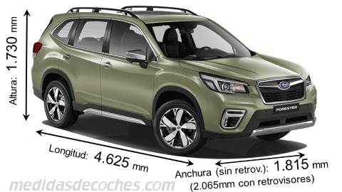 Medidas Subaru Forester 2019