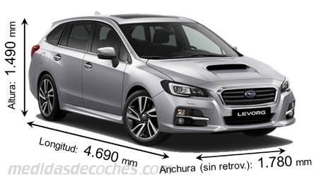 Medidas Subaru Levorg 2016